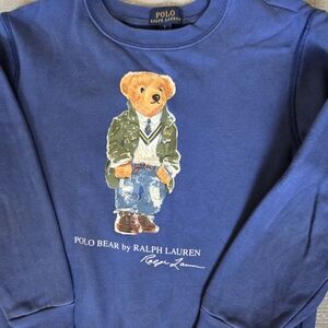 Ralph Lauren Blue Bear Graphic Sweatshirt